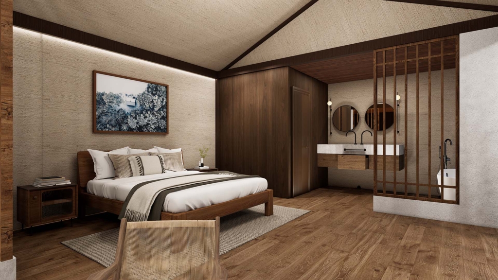 Lodge Tent - inrichting slaapkamer