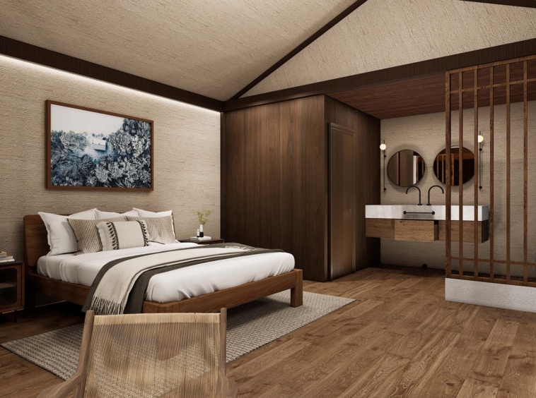 Lodge Tent - inrichting slaapkamer
